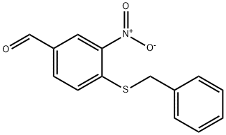 4-(BENZYLTHIO)-3-NITROBENZALDEHYDE 구조식 이미지