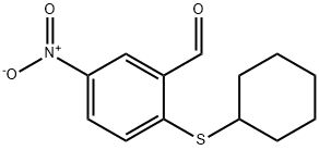 2-(CYCLOHEXYLTHIO)-5-NITROBENZALDEHYDE Structure