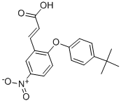 3-{2-[4-(TERT-BUTYL)PHENOXY]-5-NITROPHENYL}ACRYLIC ACID Structure