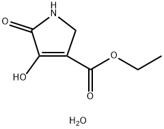 에틸3-히드록시-2-옥소-3-피롤린-4-카르복실레이트일수화물 구조식 이미지