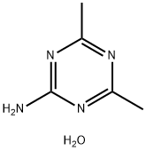 4,6-디메틸-1,3,5-트리아진-2-아민수화물 구조식 이미지