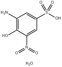 3-AMINO-4-HYDROXY-5-NITROBENZENE-1-SULFONIC ACID HYDRATE Structure