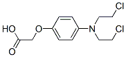 4-N,N-비스(2-클로로에틸)아미노페녹시아세트산 구조식 이미지