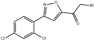 2-BROMO-1-[3-(2,4-DICHLOROPHENYL)ISOXAZOL-5-YL]ETHAN-1-ONE 구조식 이미지