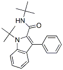 N,1-디-tert-부틸-3-페닐-1H-인돌-2-카르복사미드 구조식 이미지