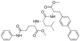 L-알라닌,3-[1,1-비페닐]-4-일-N-[N-[1-(메톡시카르보닐)-4-옥소-4-(페닐아미노)부틸]-L-류실]-,메틸에스테르,(S)-(9CI) 구조식 이미지