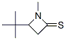 2-Azetidinethione,  4-(1,1-dimethylethyl)-1-methyl- Structure