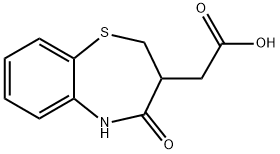 (4-oxo-2,3,4,5-tetrahydro-1,5-benzothiazepin-3-yl)acetic acid Structure