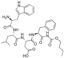 butyloxycarbonyl-tryptophyl-leucyl-aspartyl-phenylalaninamide Structure