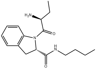 (2S)-[1-[(2S)-2-AMINO-1-OXOBUTYL]-N-BUTYL]-2,3-DIHYDRO-1H-INDOLE-2-CARBOXAMIDE OXALATE Structure