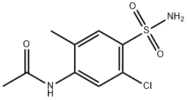 N-[4-(아미노술포닐)-5-클로로-2-메틸페닐]아세타미드 구조식 이미지
