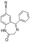 2-Oxo-5-phenyl-2,3-dihydro-1H-1,4-benzodiazepine-7-carbonitrile 구조식 이미지