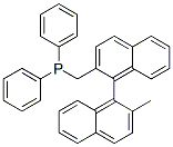 포스핀,[(2′-메틸[1,1′-BINAPHTHALEN]-2-YL)메틸]디페닐- 구조식 이미지