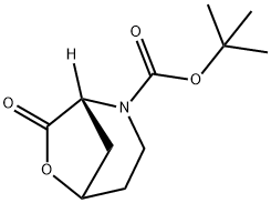 (1R,5S)-tert-Butyl 7-oxo-6-oxa-2-azabicyclo[3.2.1]octane-2-carboxylate Structure