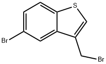5-bromo-3-(bromomethyl)benzo[b]thiophene 구조식 이미지