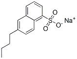 6-Butyl-1-naphthalenesulfonic acid sodium salt Structure