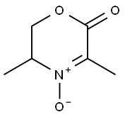 2H-1,4-Oxazin-2-one,5,6-dihydro-3,5-dimethyl-,4-oxide(9CI) Structure