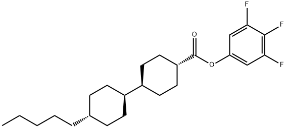 TRANS,TRANS-3,4,5-TRIFLUOROPHENYL 4''-PENTYLBICYCLOHEXYL-4-CARBOXYLATE 구조식 이미지