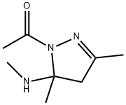 1H-Pyrazol-5-amine, 1-acetyl-4,5-dihydro-N,3,5-trimethyl- (9CI) Structure