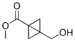 Bicyclo[1.1.0]butane-1-carboxylic acid, 3-(hydroxymethyl)-, methyl ester (9CI) Structure