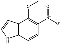 1H-Indole, 4-Methoxy-5-nitro- Structure