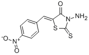 3-AMINO-5-[1-(4-NITRO-PHENYL)-METH-(Z)-YLIDENE]-2-THIOXO-THIAZOLIDIN-4-ONE Structure