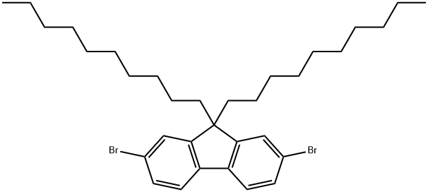 9,9-Didecyl-2,7-dibromofluorene 구조식 이미지