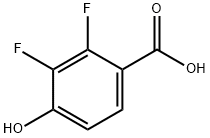 2,3-Difluoro-4-hydroxybenzoic acid Structure