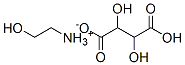 (2-hydroxyethyl)ammonium hydrogen tartrate Structure