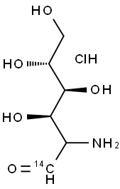 D-GLUCOSAMINE-1-14C HYDROCHLORIDE Structure