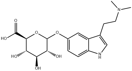 N,N-디메틸-O-글루코피라누로노실-5-히드록시트립타민 구조식 이미지