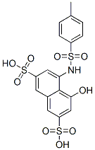 8-(4-메틸페닐설폰아미도)-1-나프톨-3,6-디설폰산 구조식 이미지