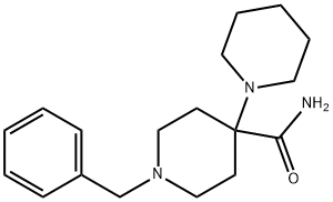 1'-(phenylmethyl)-[1,4'-bipiperidine]-4'-carboxamide 구조식 이미지