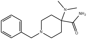 1-벤질-4-(디메틸아미노)피페리딘-4-카르복스아미드 구조식 이미지