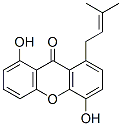 4,8-Dihydroxy-1-(3-methyl-2-butenyl)-9H-xanthen-9-one 구조식 이미지
