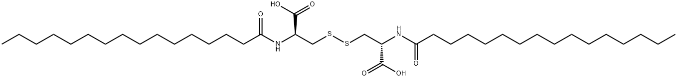N,N'-dipalmitoyl-L-cystine Structure