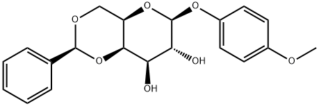 4-Methoxyphenyl 4,6-O-Benzylidene-beta-D-galactopyranoside 구조식 이미지