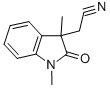 2-(1,3-DIMETHYL-2-OXOINDOLIN-3-YL)ACETONITRILE 구조식 이미지