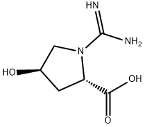 L-프롤린,1-(아미노이미노메틸)-4-하이드록시-,(4R)-(9CI) 구조식 이미지