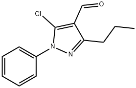 5-CHLORO-1-PHENYL-3-PROPYL-1H-PYRAZOLE-4-CARBOXALDEHYDE Structure