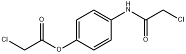 Chloroacetic acid 4-[(chloroacetyl)amino]phenyl ester Structure