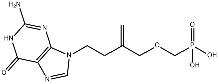 9-(2-methylidene-3-(phosphonomethoxy)propyl)guanine Structure