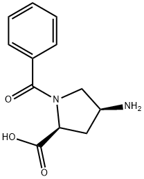 (2S,4S)-4-AMINO-1-BENZOYL-PYRROLIDINE-2-CARBOXYLIC ACID Structure