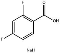 Sodium 2,4-difluorobenzoate Structure