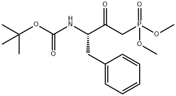 DIMETHYL ((3S)-4-PHENYL-3-(BOC-AMINO)-2-OXOBUTYL)PHOSPHONATE Structure