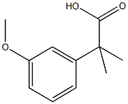 2-(3-methoxyphenyl)-2-methylpropanoic acid Structure