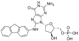 8-(N-플루오렌-2-일아미노)-2'-데옥시구아노신5'-모노포스페이트 구조식 이미지