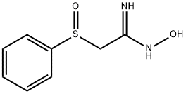 2-(PHENYLSULFINYL)ACETAMIDOXIME 구조식 이미지