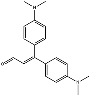 3,3-bis[4-(dimethylamino)phenyl]acrylaldehyde Structure