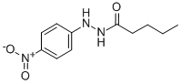 Valeric acid, 2-(p-nitrophenyl)hydrazide Structure